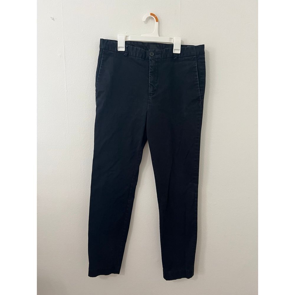 H&M MENS SLIM‎ FIT CASUAL DARK BLUE PANTS SIZE 32